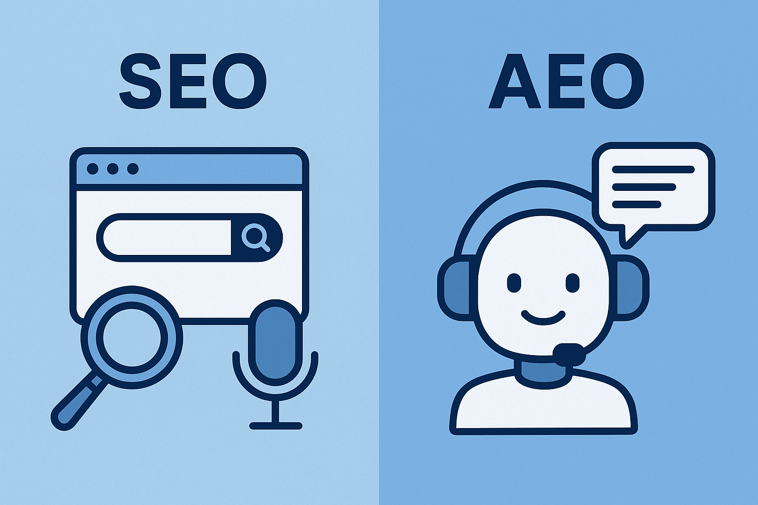 答案引擎优化 (AEO) 与搜索引擎优化 (SEO)：关键区别与趋势解析